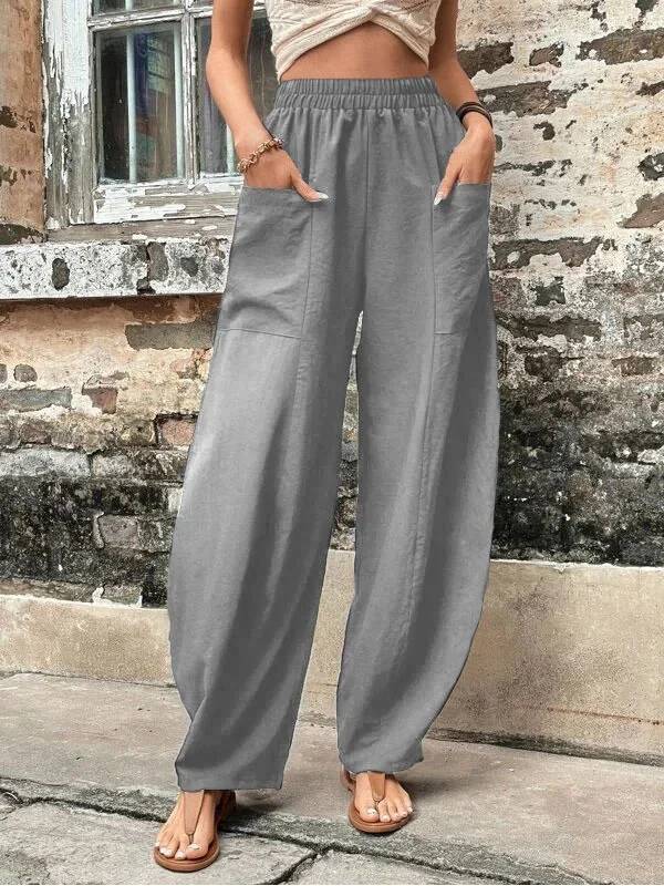 Pantalon Large Décontracté Pour Femmes