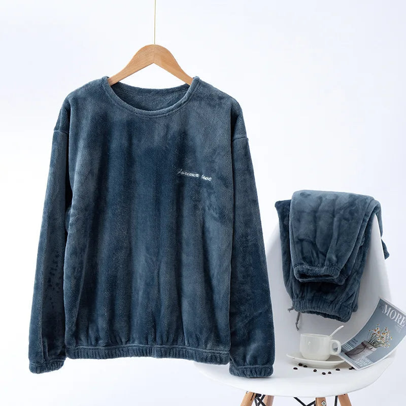 Pantalon de Pyjama Douillet Long pour Homme Hiver