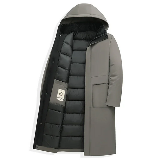 Doudoune Homme Hiver Élégante À Capuche Longue - LuxeStyle