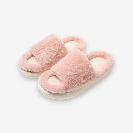Chaussons Confortables Fourrure Luxe Antidérapants - LuxeStyle
