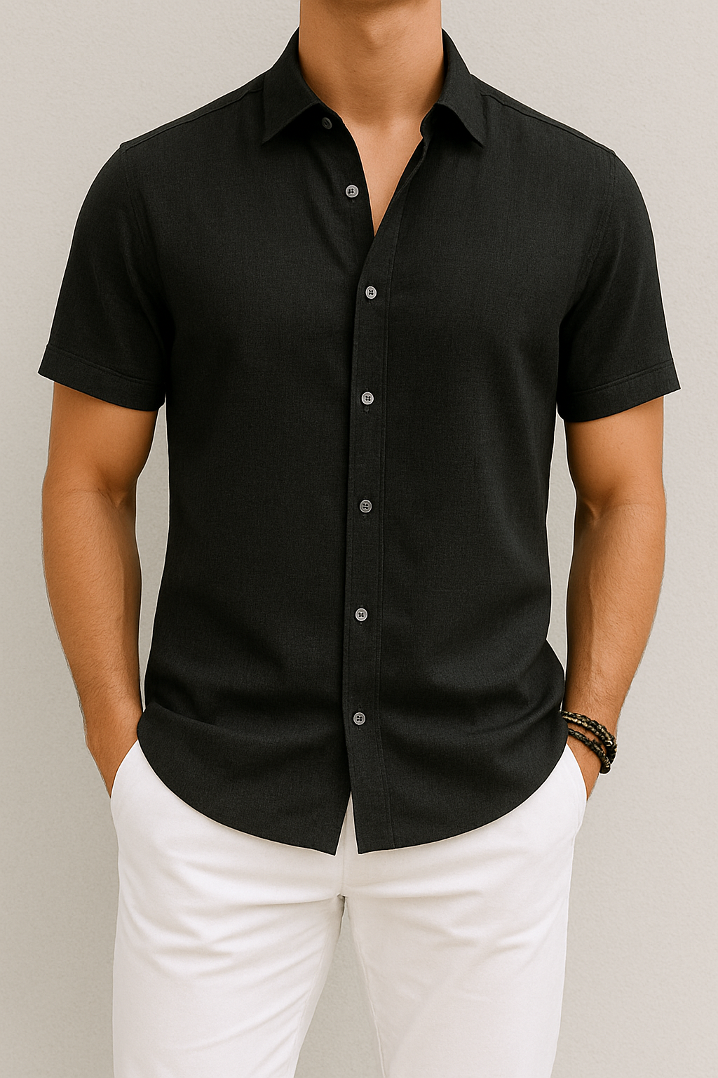 Chemise Homme Coton Gris Élégante Vero Amsterdam