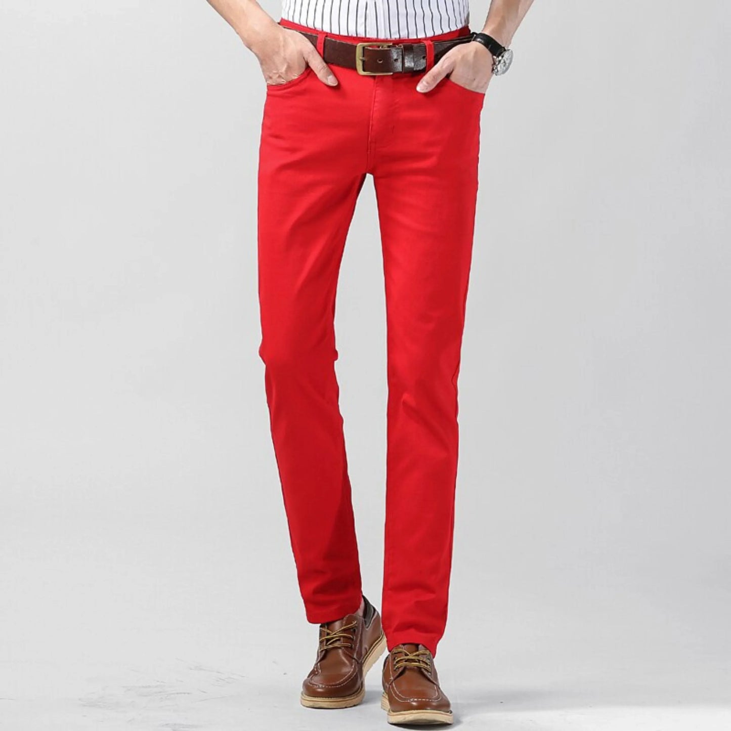 Pantalon Homme Détente Élastique Taille Classique