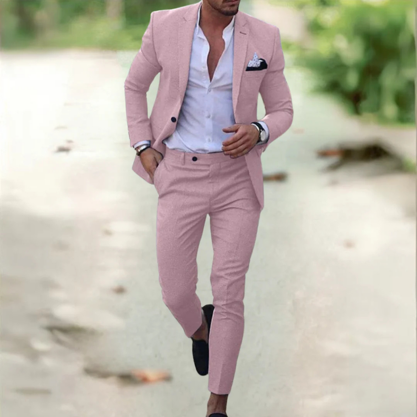 Costume Homme Élégant Taille Fine