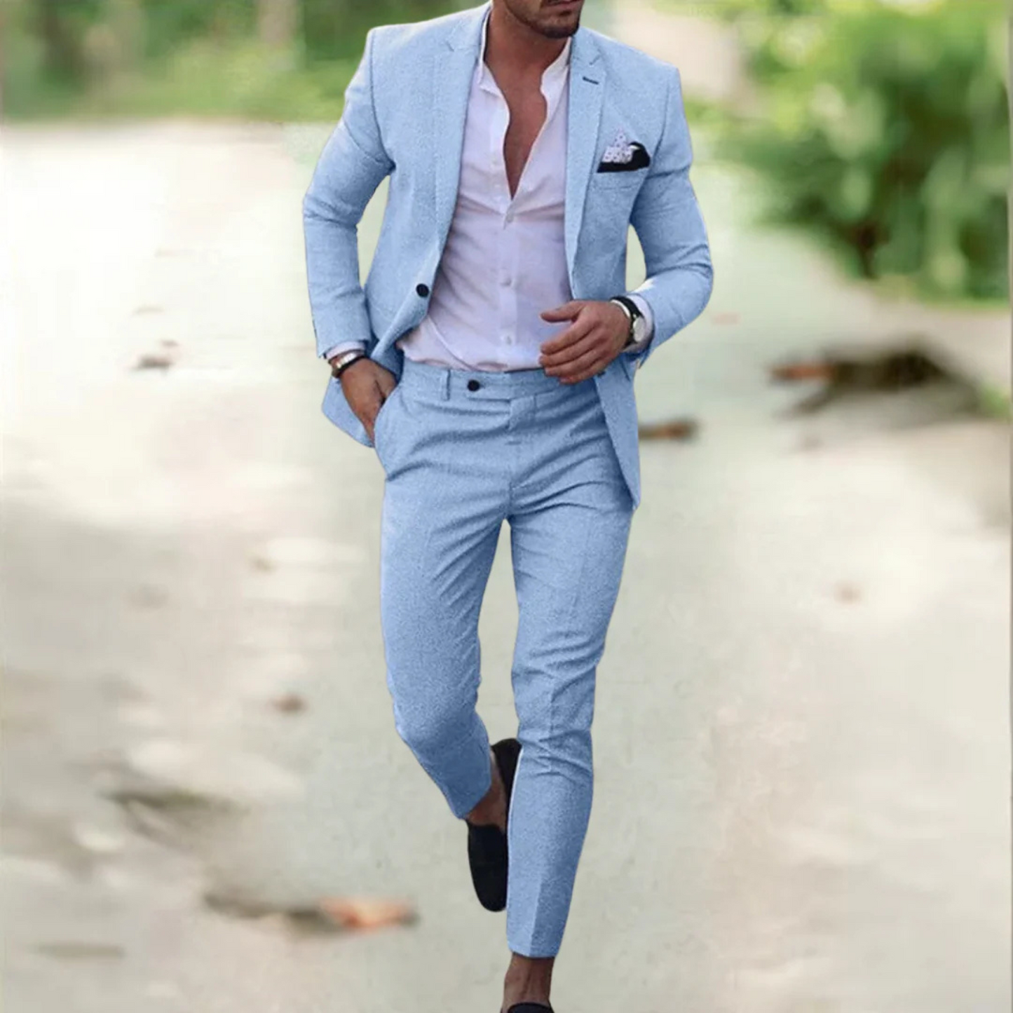 Costume Homme Élégant Taille Fine
