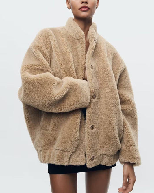 Veste Hiver Élégante pour Femme avec Col Doux - LuxeStyle