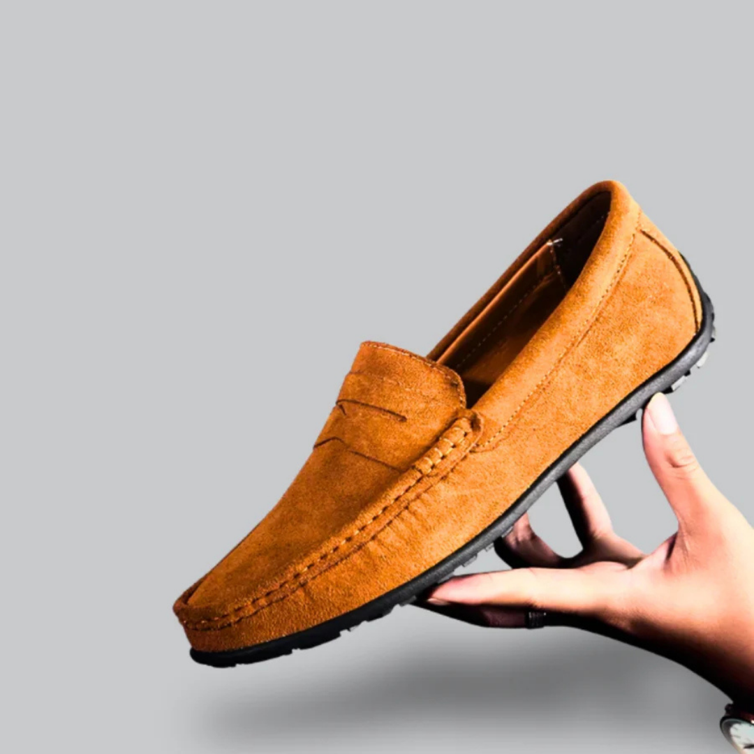 Mocassin Cuir Marine pour Homme