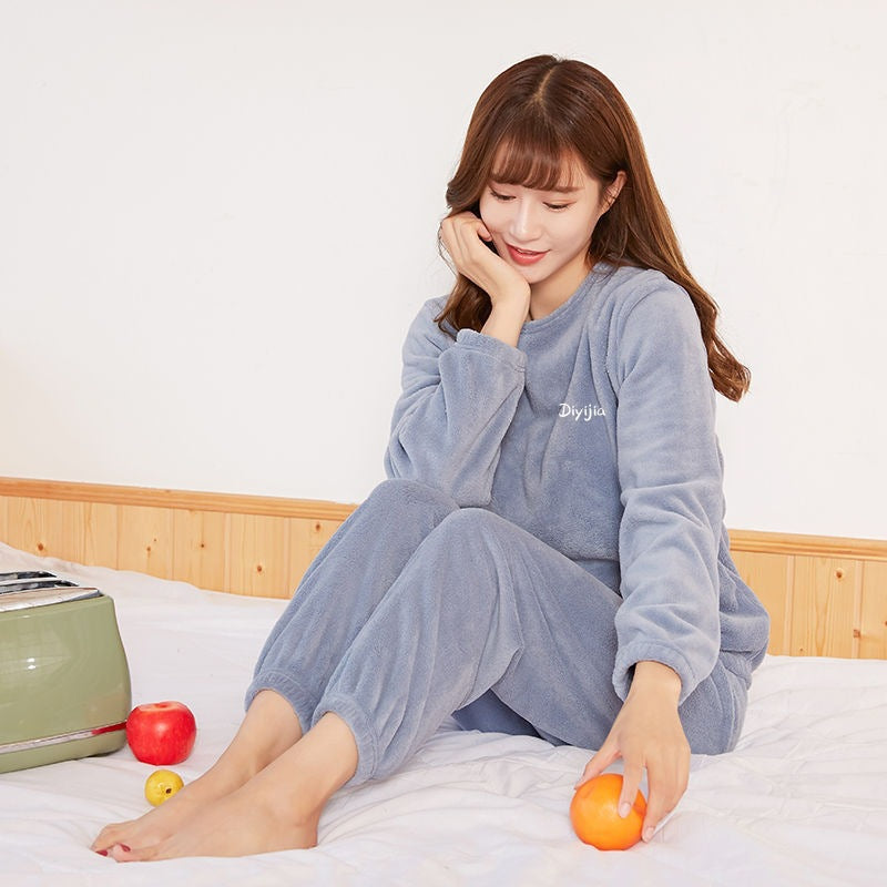 Pyjama Femme Confort Hiver avec Pantalon Douillet