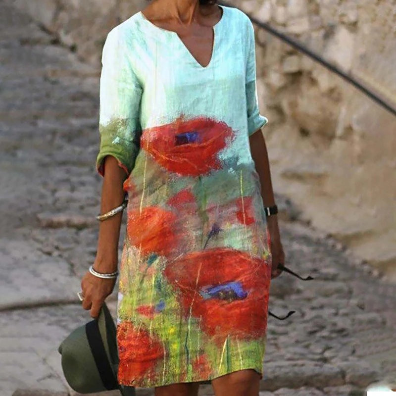 Robe Chic Femme Courte Élégante
