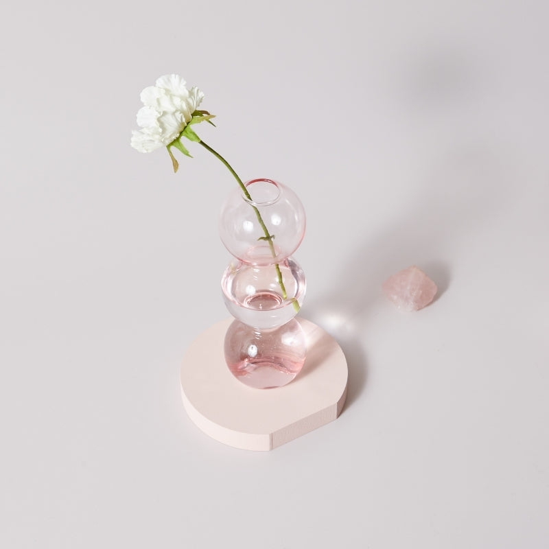 Bougeoirs et vases en verre artisanal luxueux