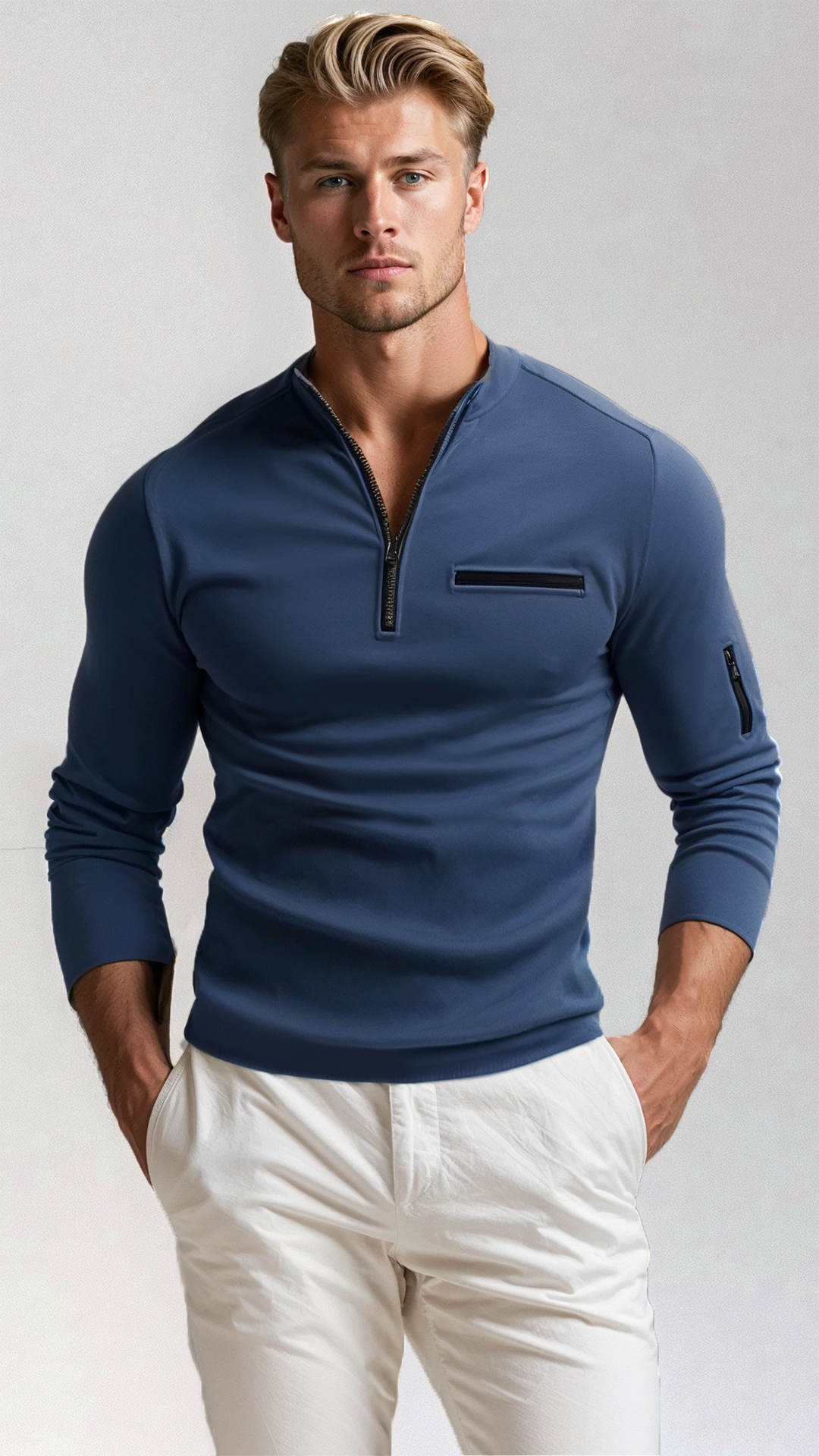 Polo Rayé Slim Fit Homme - BlxckFR