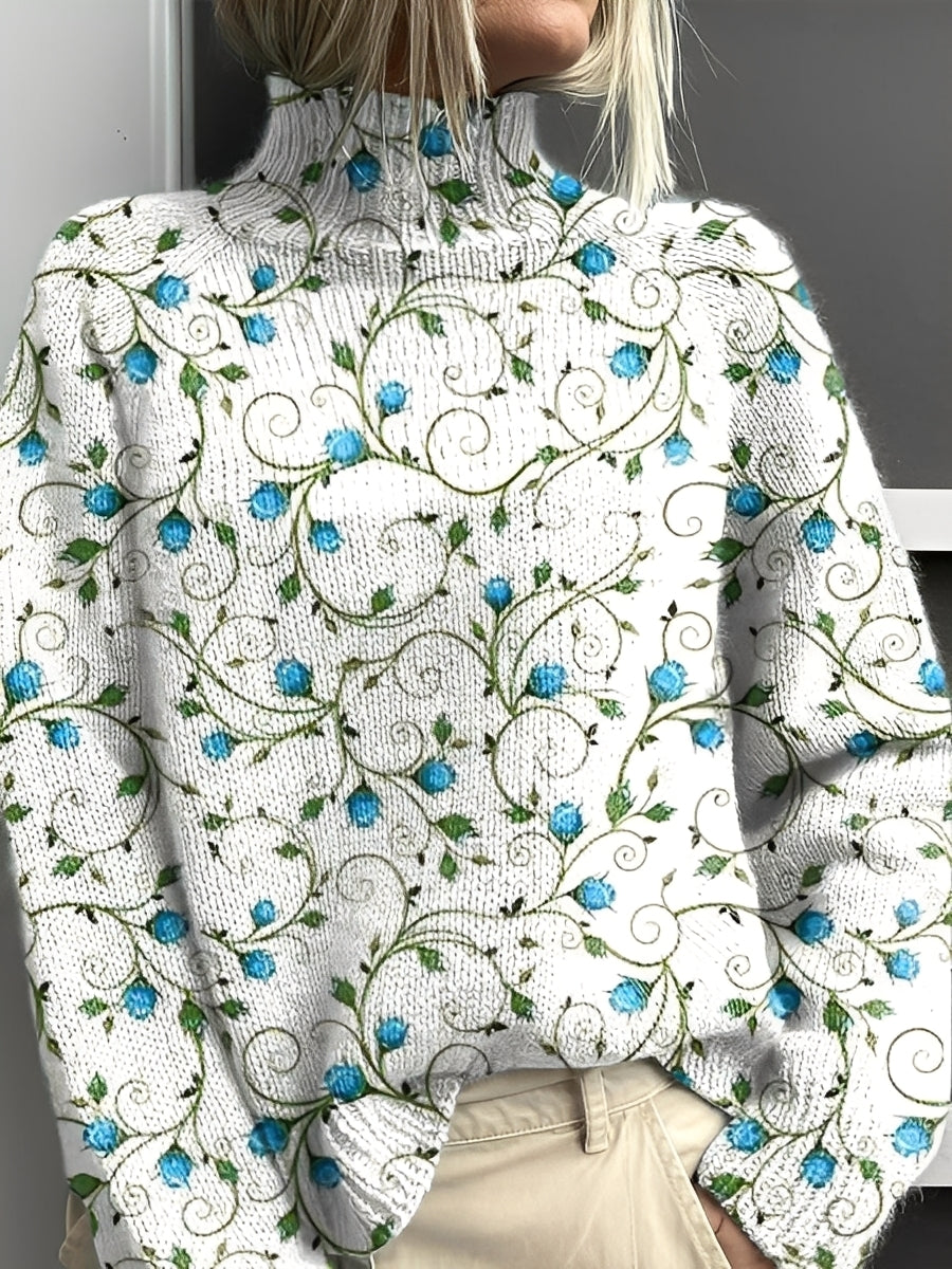 Pull Col Roulé Élégant Femme Hiver - LuxeStyle