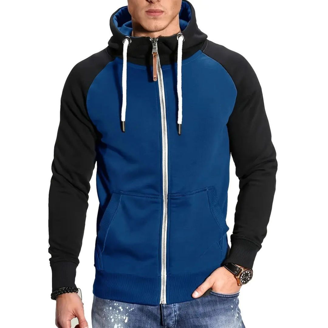 Sweat à capuche zippé confortable pour homme