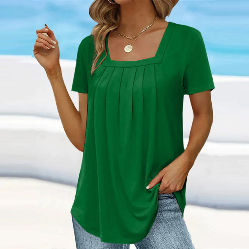 Blouse Élégante Manches Courtes Pour Été