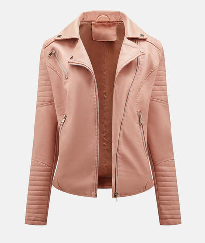 Isabelle™ – Veste en Cuir Femme Élégante avec Coupe Ajustée Chic