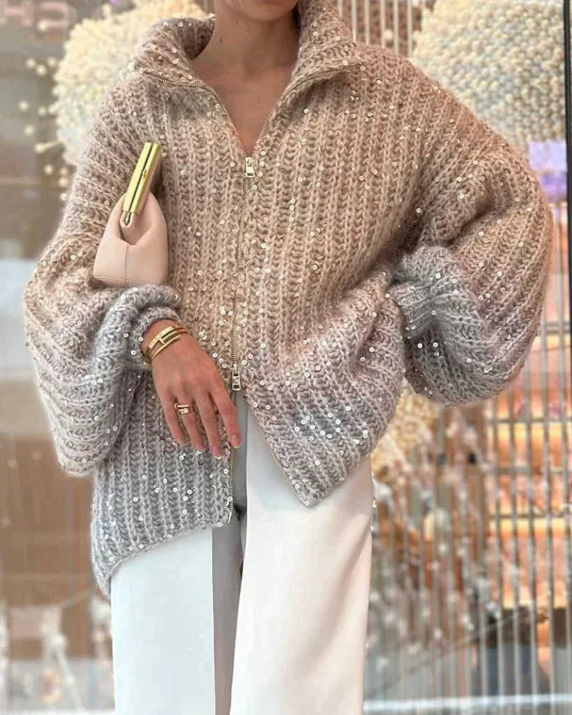 Pull Femme Long Douillet Hiver