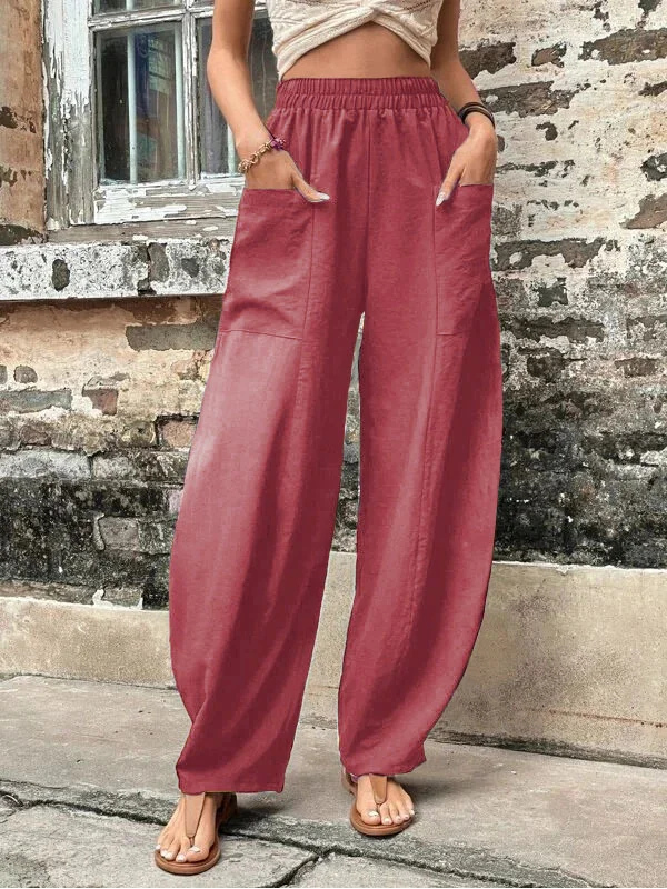 Pantalon Large Décontracté Pour Femmes