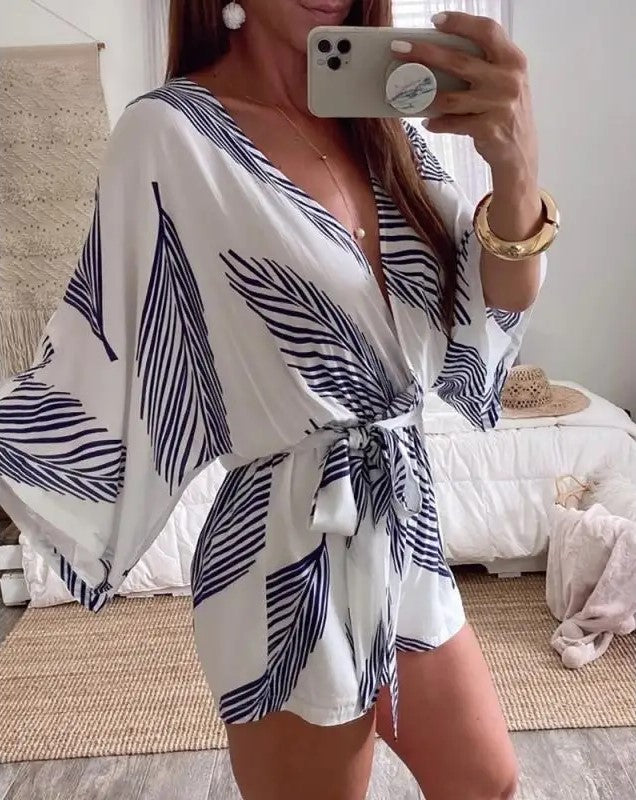 Annemieke™ – Combinaison Femme Chic Blanche Confort Optimal Estival