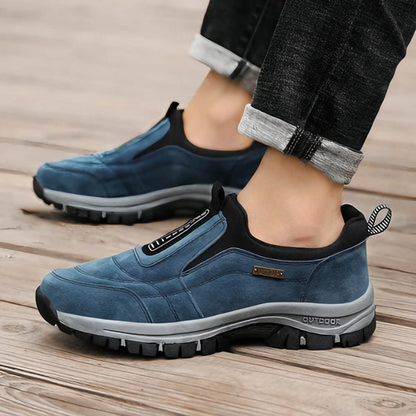 Bottes de marche étanches bleu marine pour homme