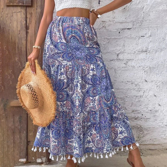 Jupe Été Fleuri Longue pour Femme - LuxeStyle