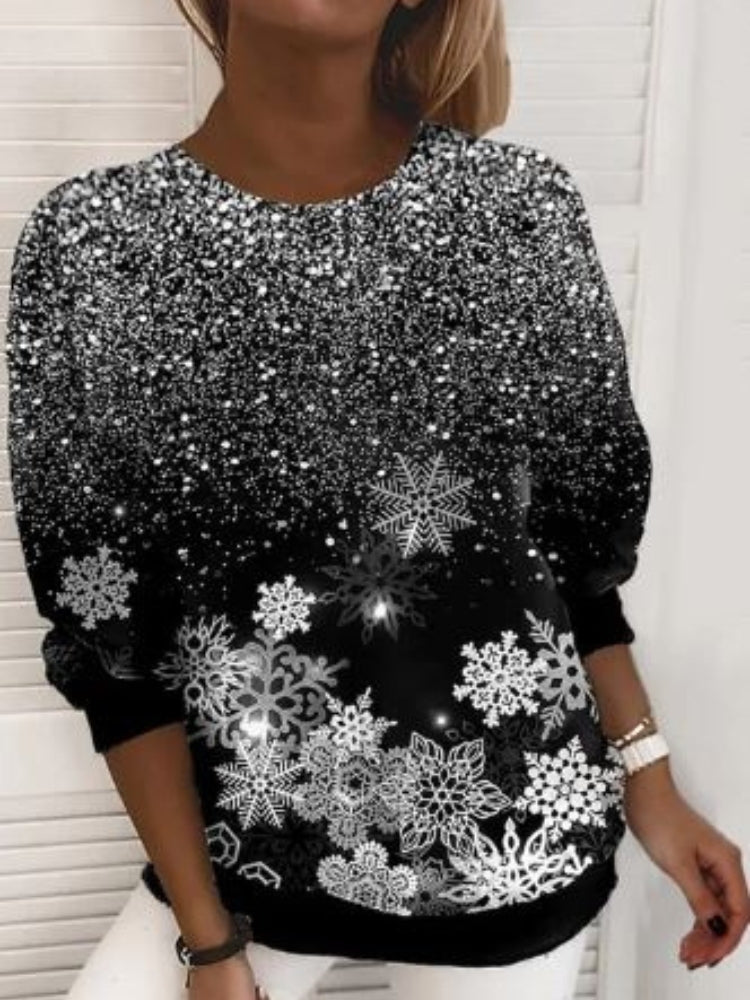 Sweat Chic Manches Longues Imprimé