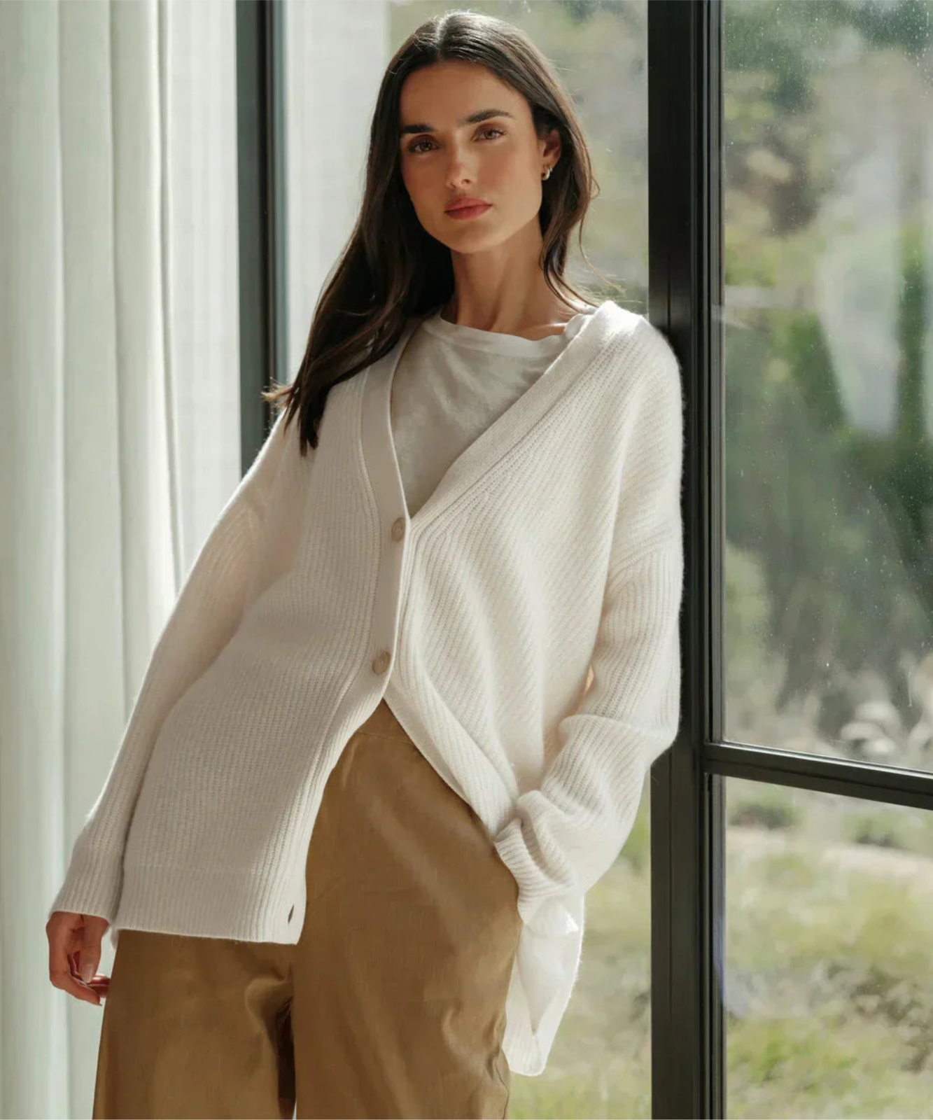 Cardigan Femme Col V Élégant