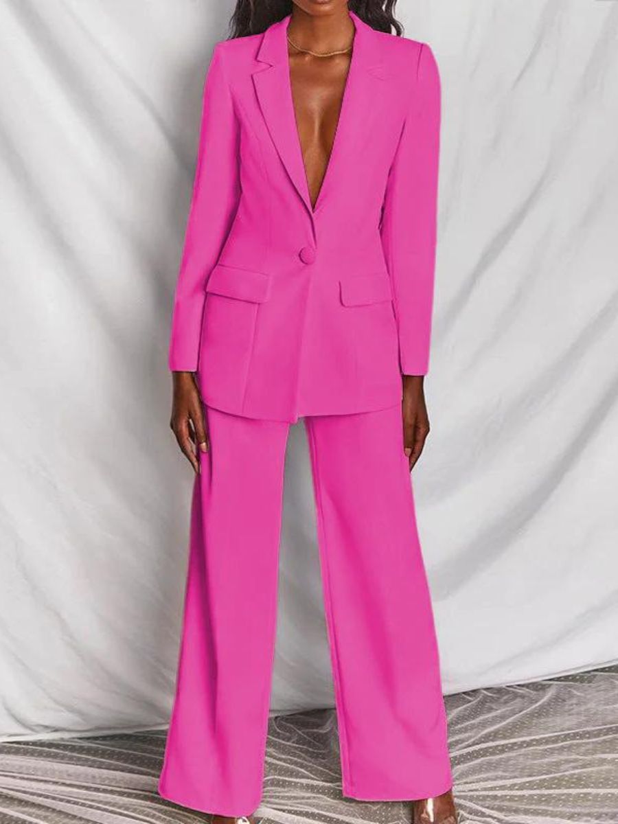 Costume Femme Chic Jaune Tailleur Élégant