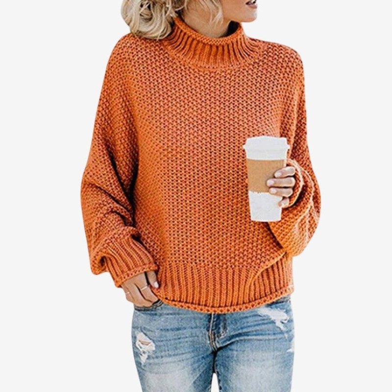 Pull Col Roulé Femme Confortable - LuxeStyle
