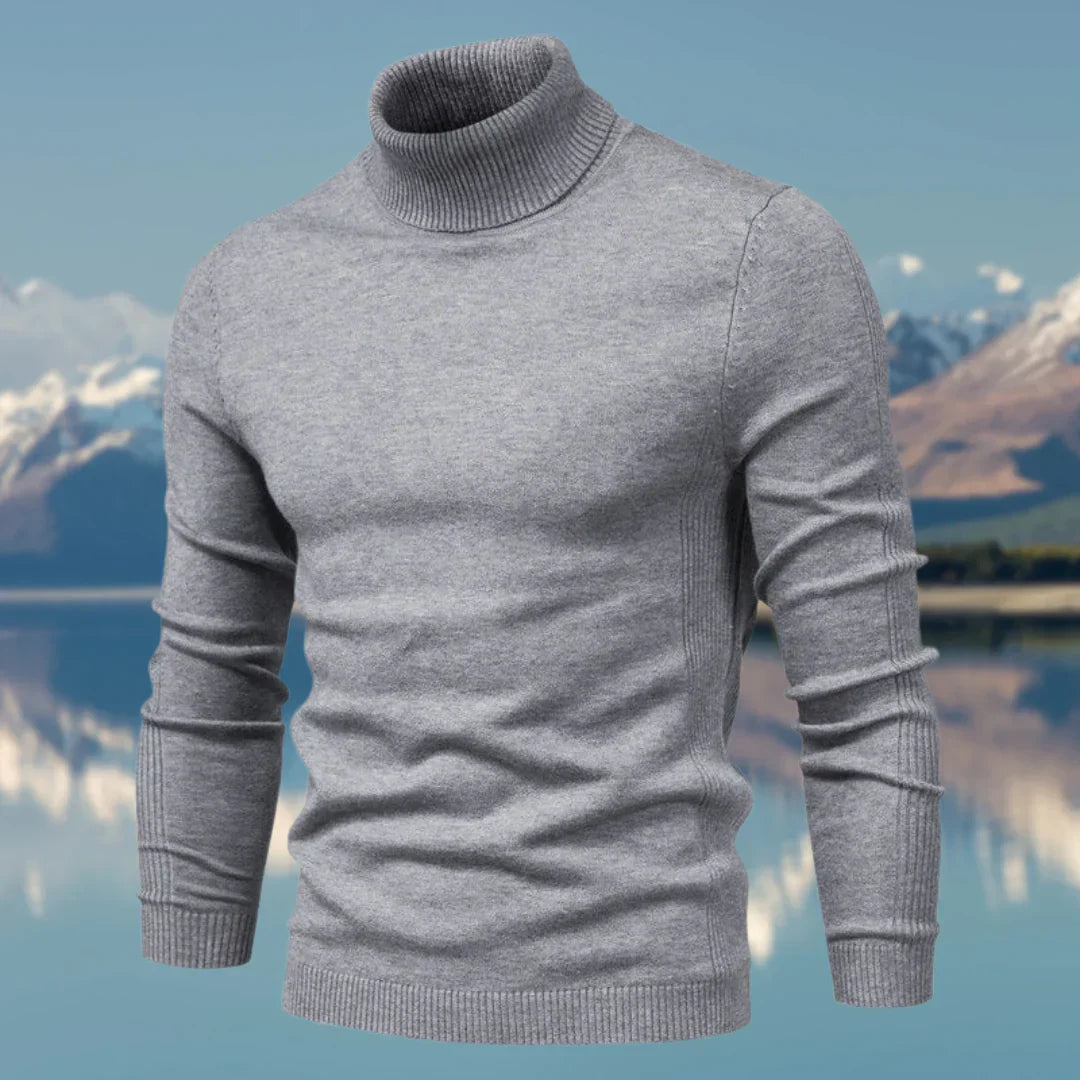 Pull Homme Col Roulé Élégant – Doux et Ajusté pour Hiver