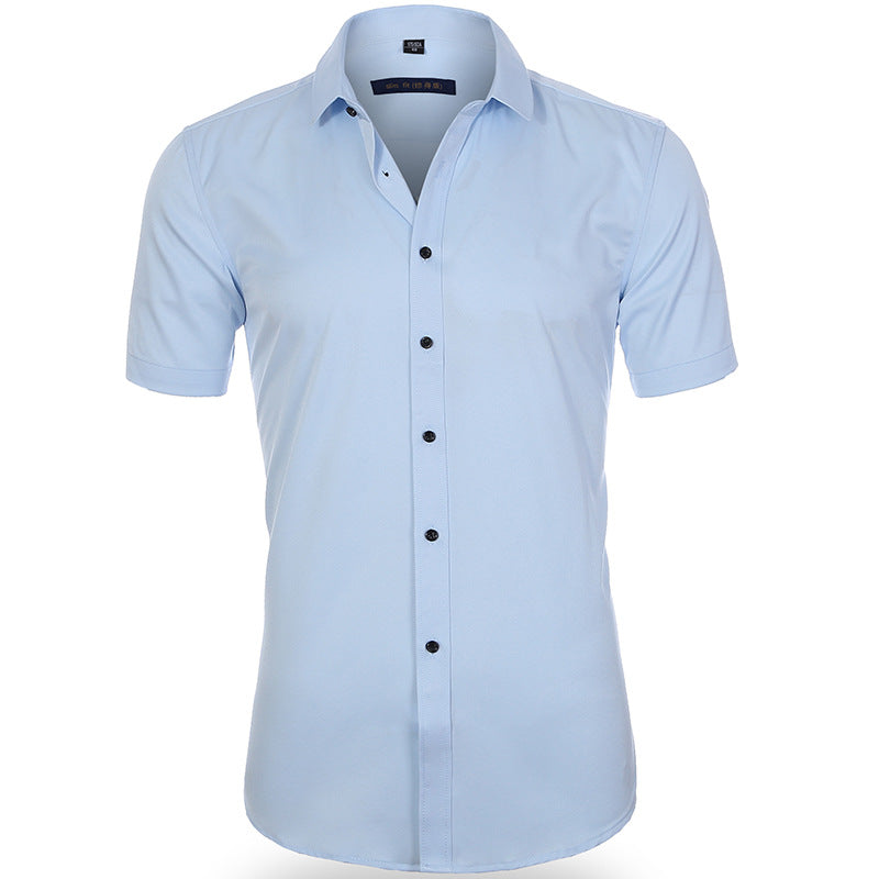 Chemise Homme Décontractée Manches Courtes Marine