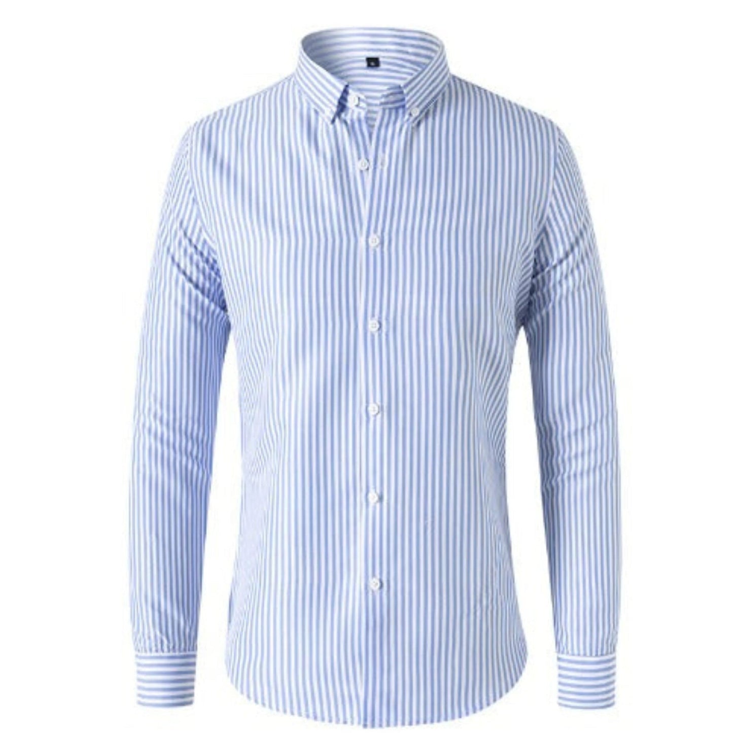Chemise Rayée Chic à Manches Longues - LuxeStyle