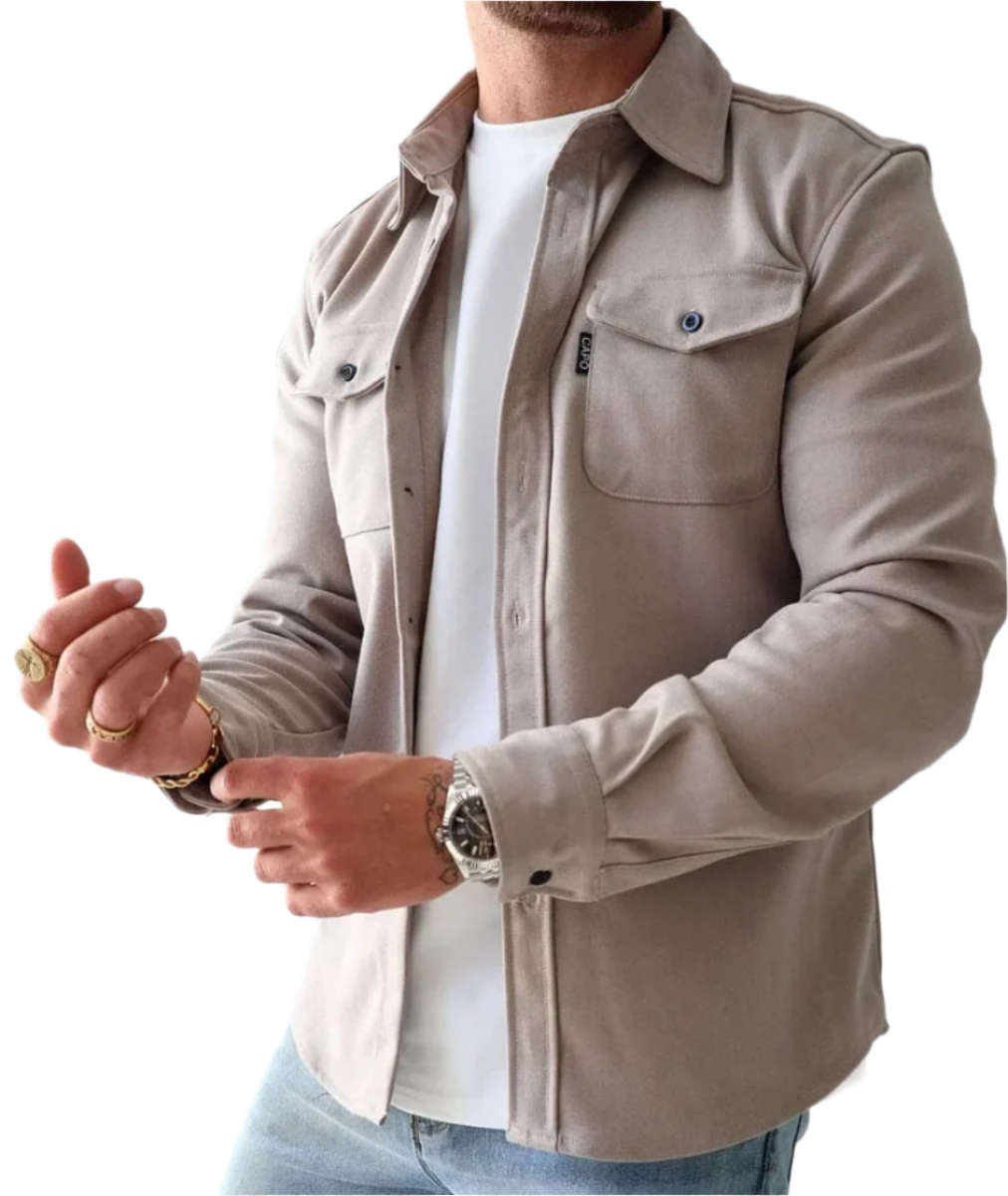 Chemise Homme Coton Doux - Élégant pour Hiver et Tenue Décontractée - LuxeStyle
