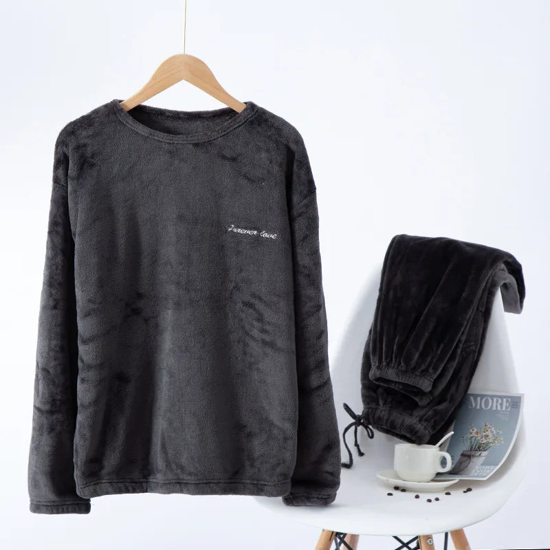 Pantalon de Pyjama Douillet Long pour Homme Hiver