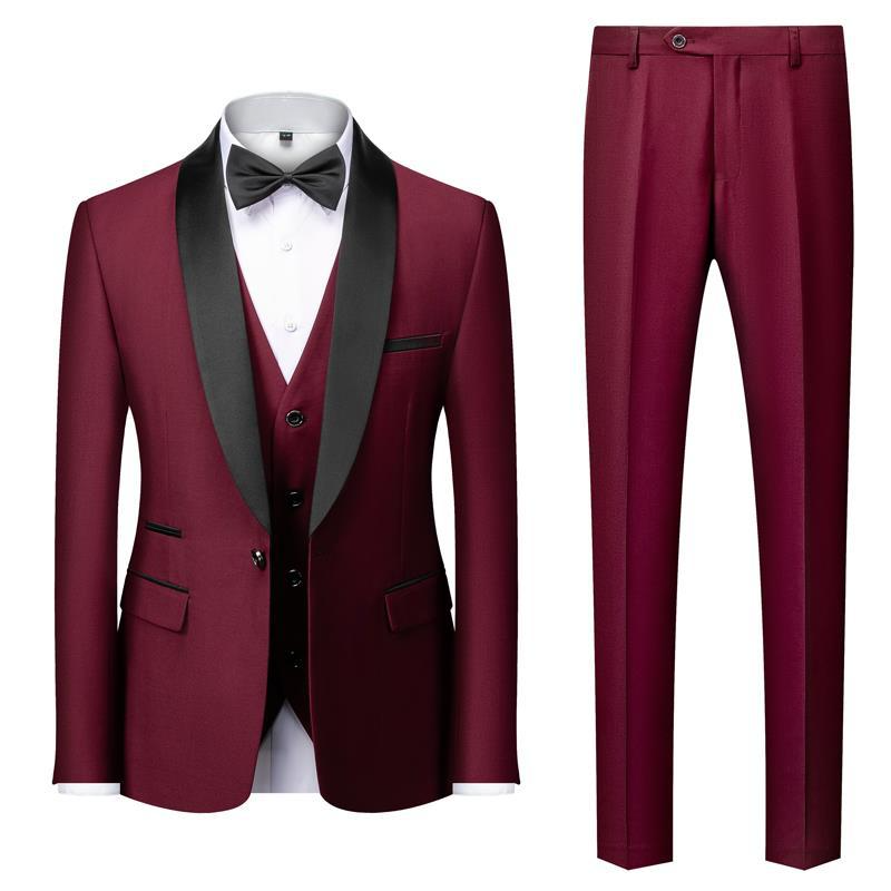 Costume Homme Classique Noir avec Nœud Papillon Élégant