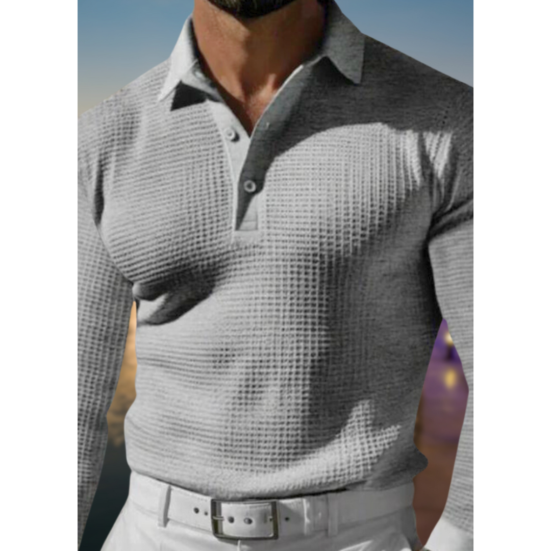 Polo Hiver Douillet Manches Longues Homme