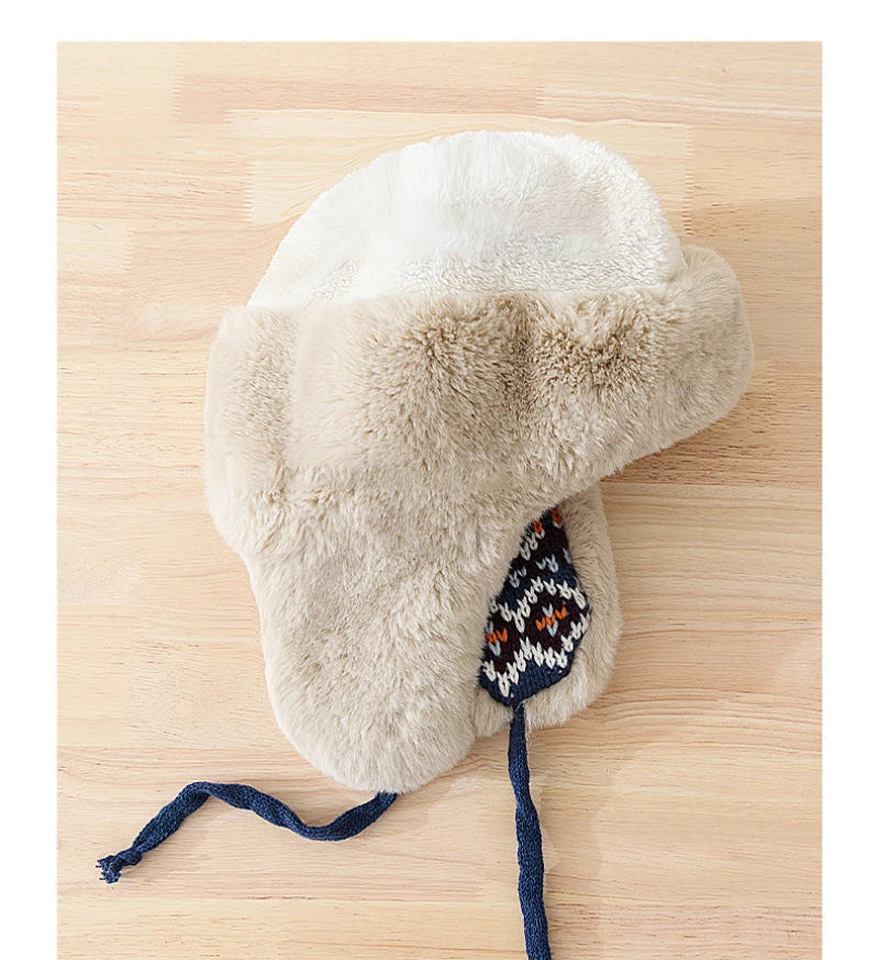 Casque Hiver Chaud avec Pompon pour Adultes