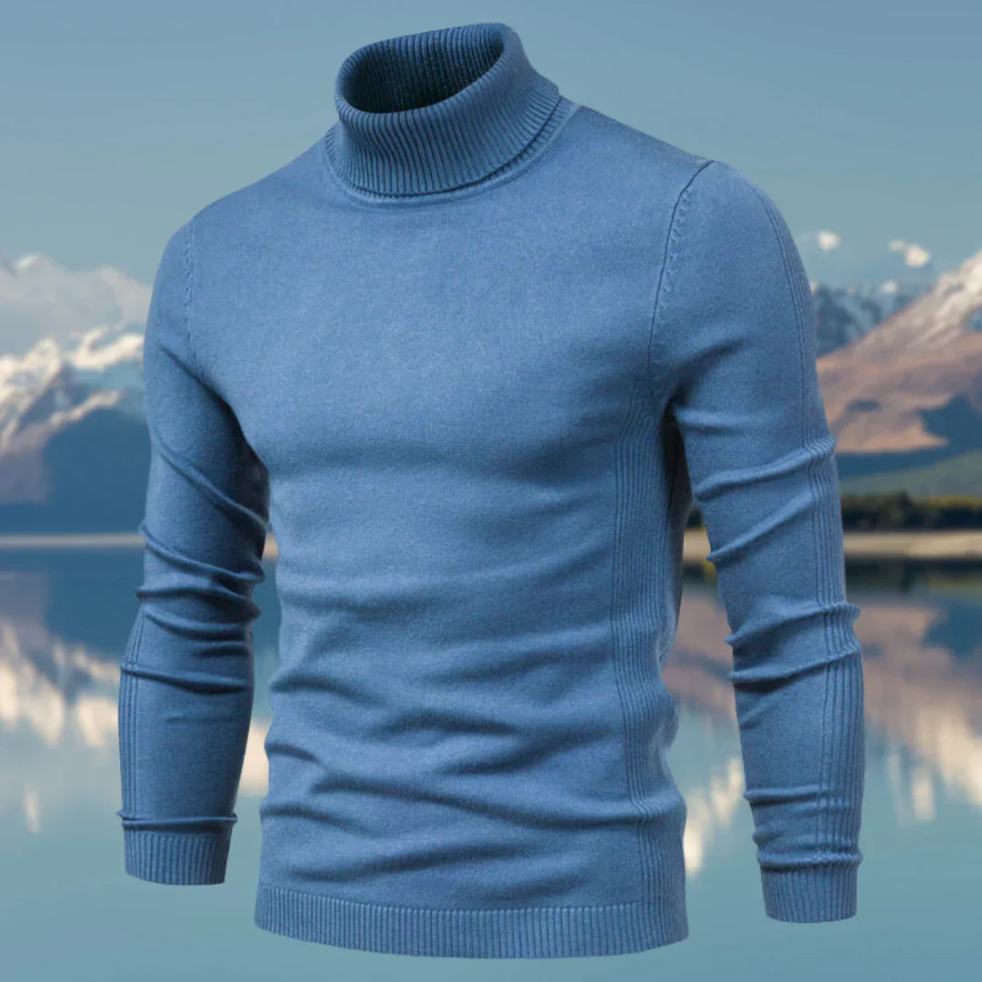 Pull Homme Col Roulé Élégant – Doux et Ajusté pour Hiver