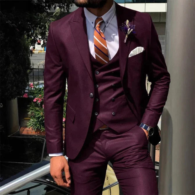 Costume Mariage Homme Élégant Tailleur Noir