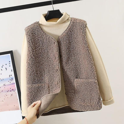 Gilet décontracté et douillet pour femme | Veston léger