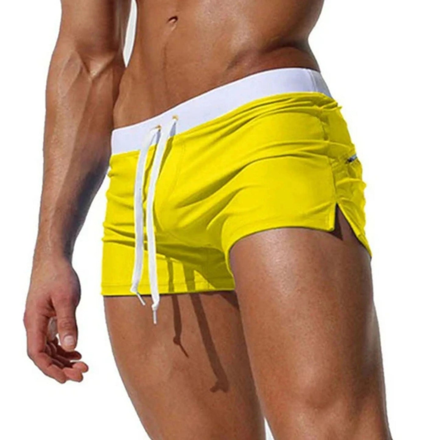 Short de Bain Homme Élastique avec Cordon Réglable