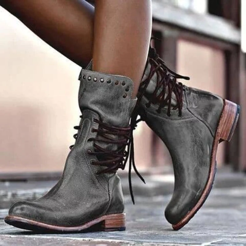Bottes Cuir Classiques Confortables et Élégantes - LuxeStyle