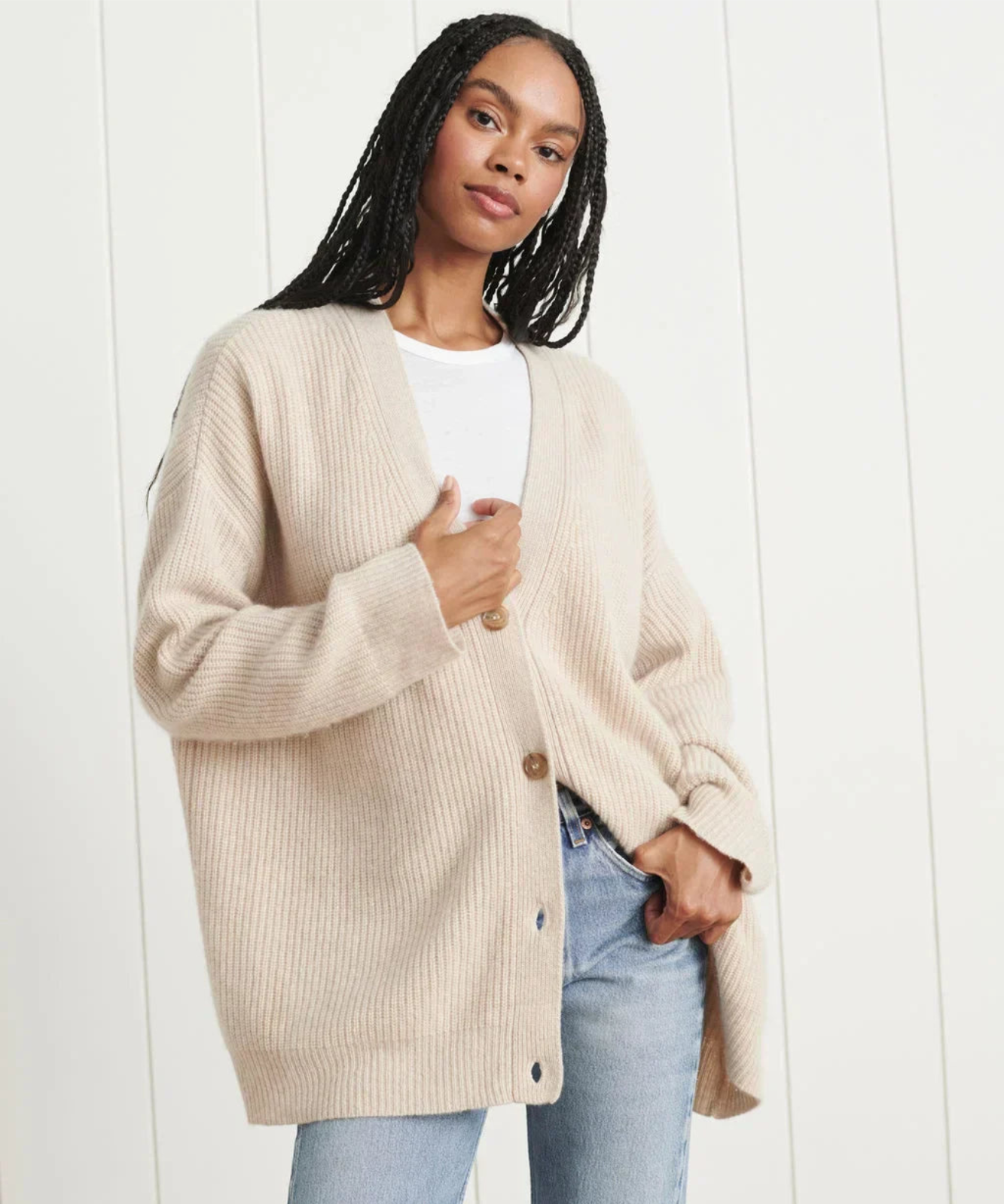 Cardigan Femme Col V Élégant