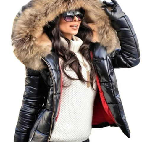 Veste femme hiver fourrure synthétique douce - LuxeStyle