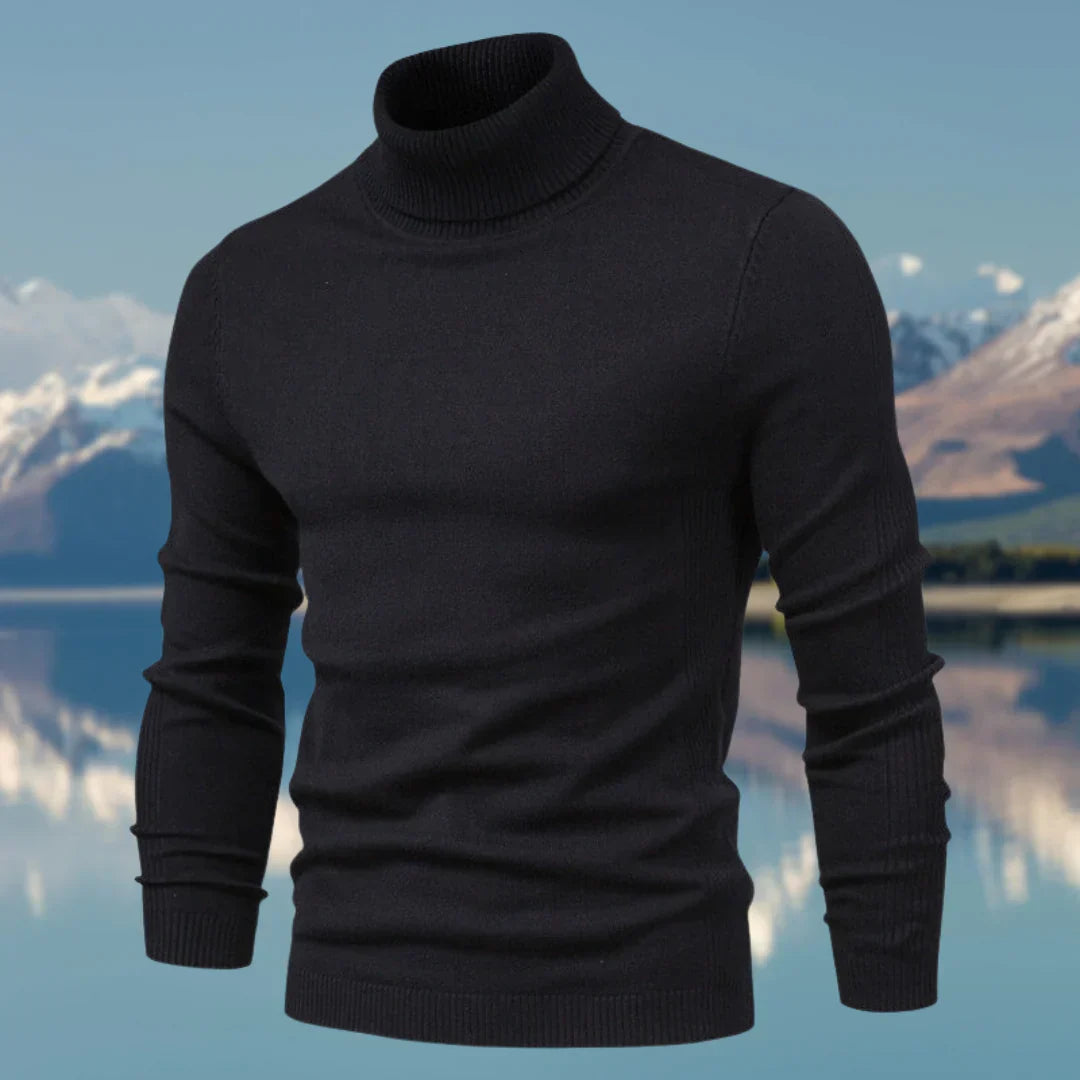 Pull Homme Col Roulé Élégant – Doux et Ajusté pour Hiver