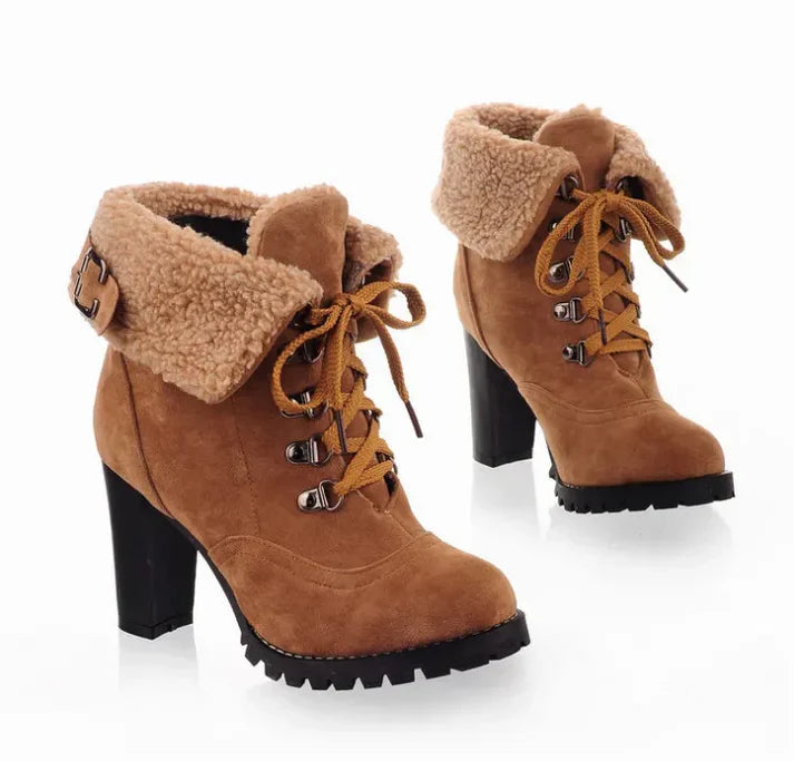 Bottes Féminines à Talons Élégantes et Confortables