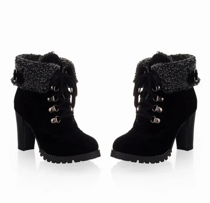 Bottes Féminines à Talons Élégantes et Confortables - LuxeStyle