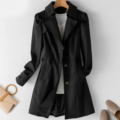 Manteau Femme Élégant - Trench Coat Imperméable Chic et Raffiné