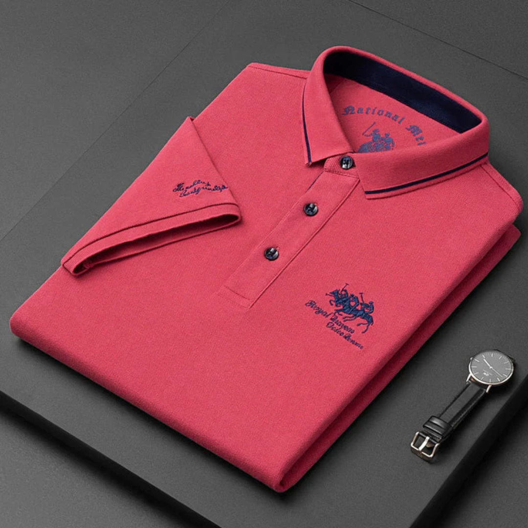 Polo Homme Classique Mi-Boutonné