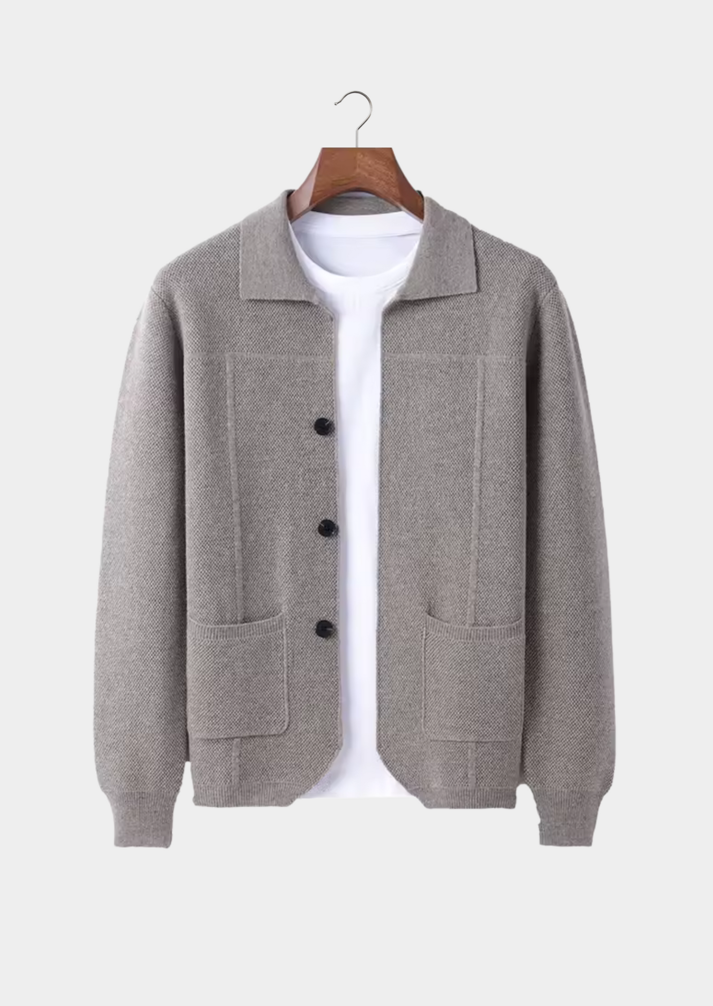 Veste hivernale en laine épaisse pour homme
