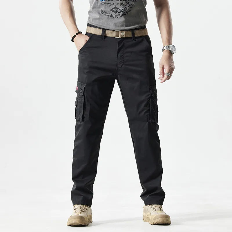 Pantalon Cargo Homme Noir Matelassé