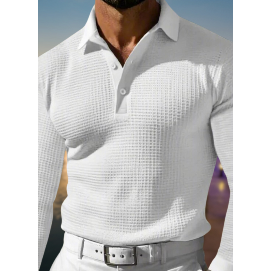 Polo Hiver Douillet Manches Longues Homme